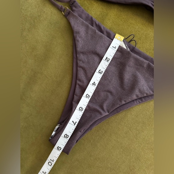 L Space Bikini Set Elle Top(M) Redondo Bitsy Bottoms(L) in Pebble 62 - Picture 14 of 14